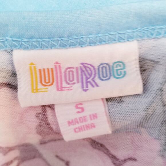 NWOT's - LuLaRoe - Carly Dress Multicolor Floral Hi Low Hem Size Small - Picture 4 of 6